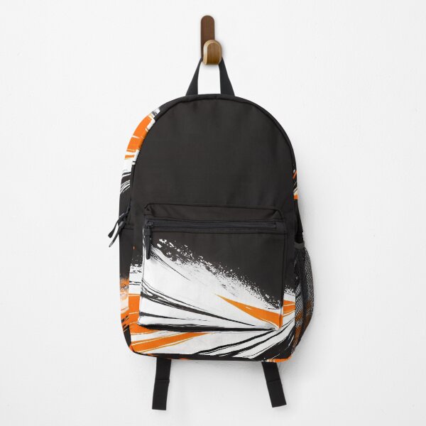 Item preview, Orange Black and White Painted Brush Strokes and Splashes designed and sold by deniselynnimage.