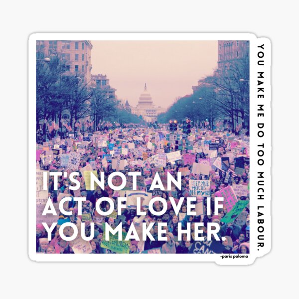 Item preview, You Make Me Do Too Much Labor Lyric Album Art Design Paris Paloma designed and sold by Ninefold.