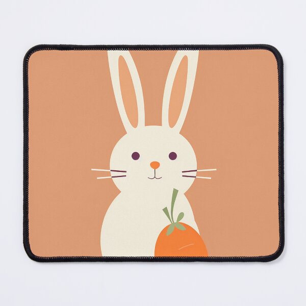 Item preview, Minimalist Bunny Holding a Carrot designed and sold by EmeraldeaArt.