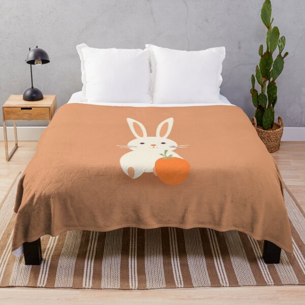 Item preview, Minimalist Bunny Holding a Carrot designed and sold by EmeraldeaArt.