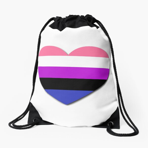 Genderfluid Greatness Drawstring Bag
