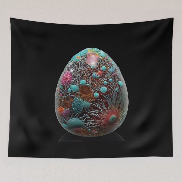 Item preview, Spring magic: an artistically painted Easter egg designed and sold by Girih.