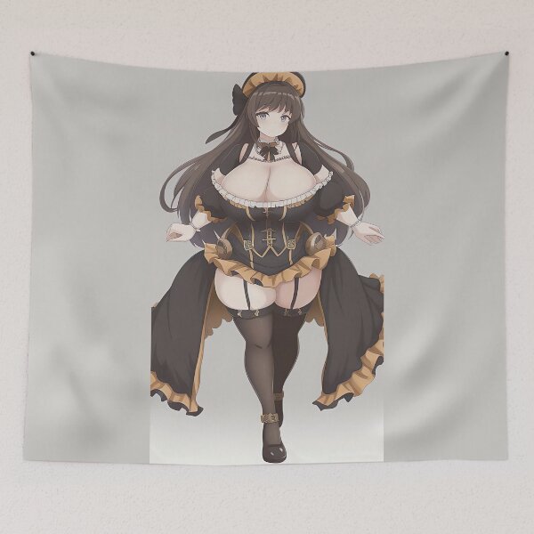 Item preview, BBW Cartoon Steampunk Lady designed and sold by RaveToTheGrave.