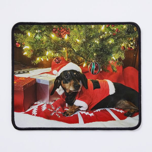 Item preview, Santa Dachshund designed and sold by thewolffpress.