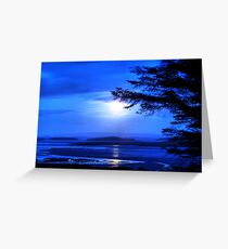 Sea of Tranquility - Moonlight in Mulranny Greeting Card