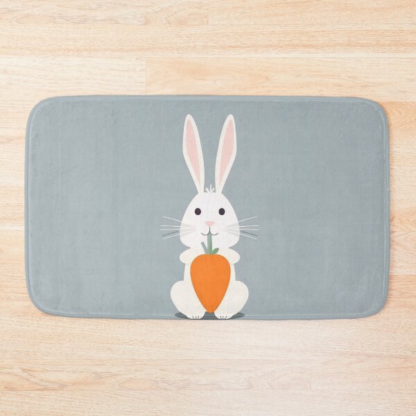 Item preview, Minimalist Bunny Holding a Carrot designed and sold by EmeraldeaArt.