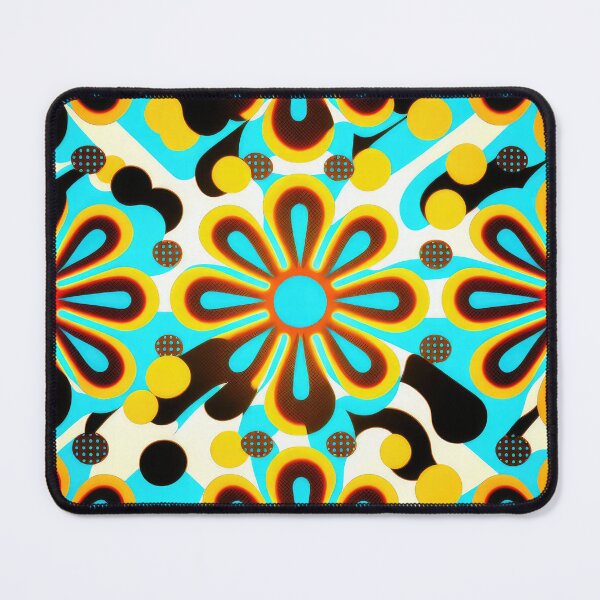 Item preview, Flower Power Retro 60s 70s Vintage Pattern Bright Colored designed and sold by Aurora Hues.