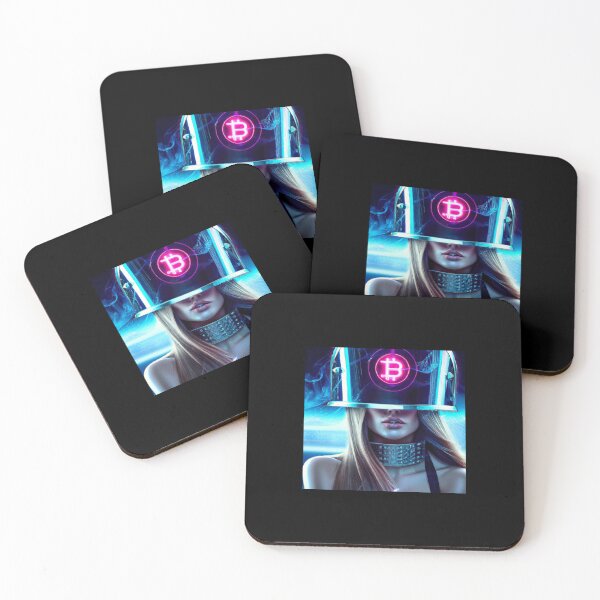 Item preview, Cyberpunk Bitcoin Girl designed and sold by DF118.