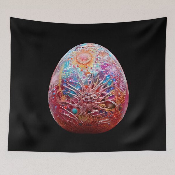 Item preview, Easter joy in pastel: a hand-painted egg as a symbol of hope and renewal designed and sold by Girih.