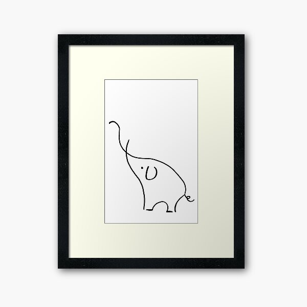 Item preview, Minimalist Elephant designed and sold by Andy Cunningham Designs.