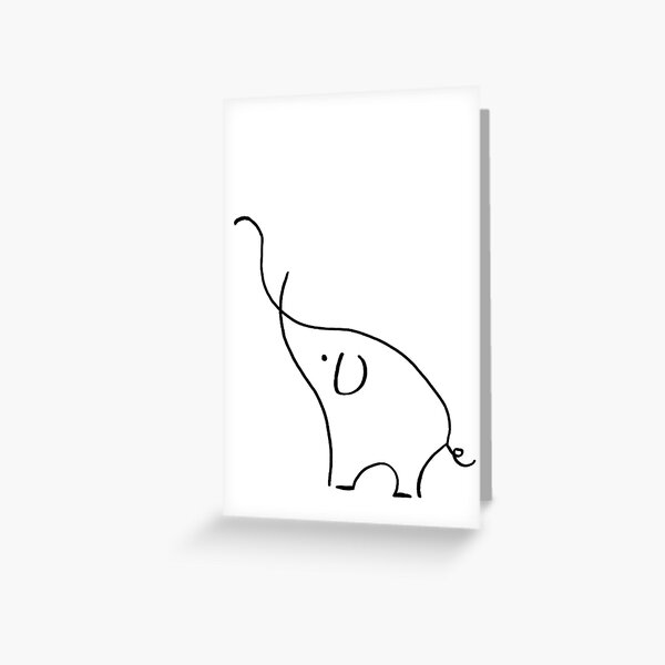 Artikel-Vorschau von Minimalistischer Elefant, designt und verkauft von Andy Cunningham Designs.