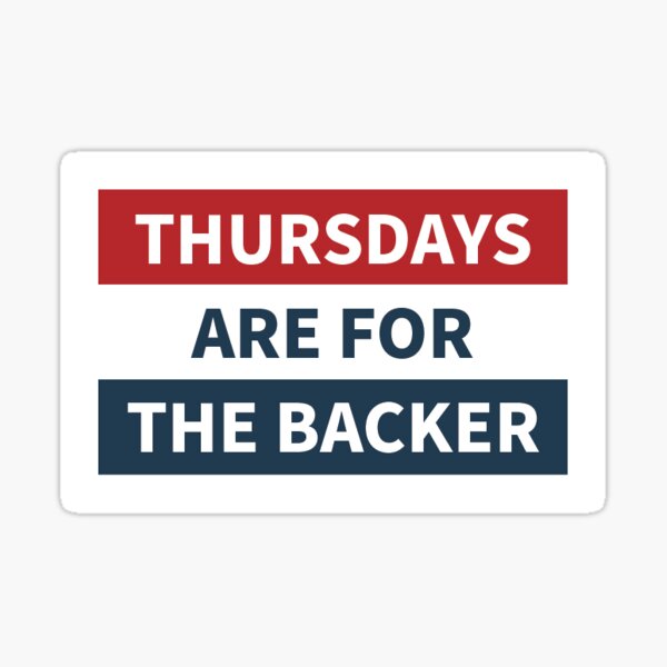 Item preview, Thursdays Are For The Backer designed and sold by Emma Haigh.