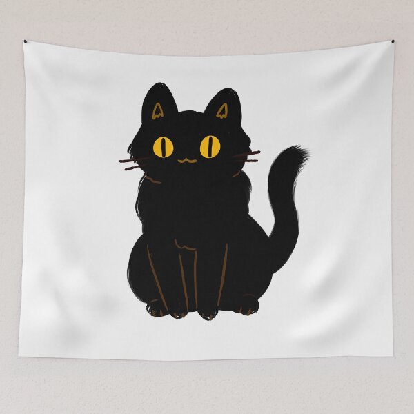 Item preview, BLACK CAT HOLDING ON, CUTE BLACK CAT HOLDING ON designed and sold by elatyaouishop.