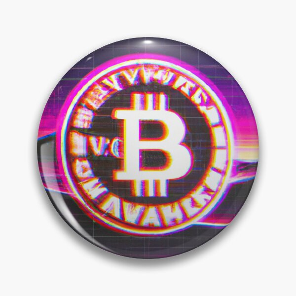 Item preview, Glitch Synthwave Bitcoin designed and sold by DF118.