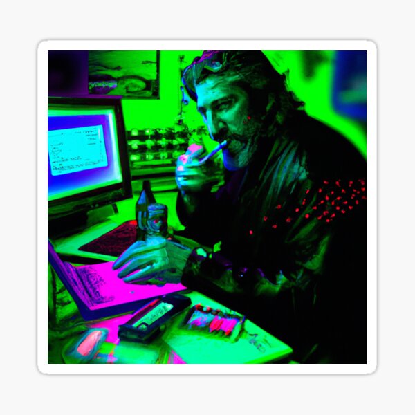 Item preview, Cyberpunk John McAfee designed and sold by DF118.