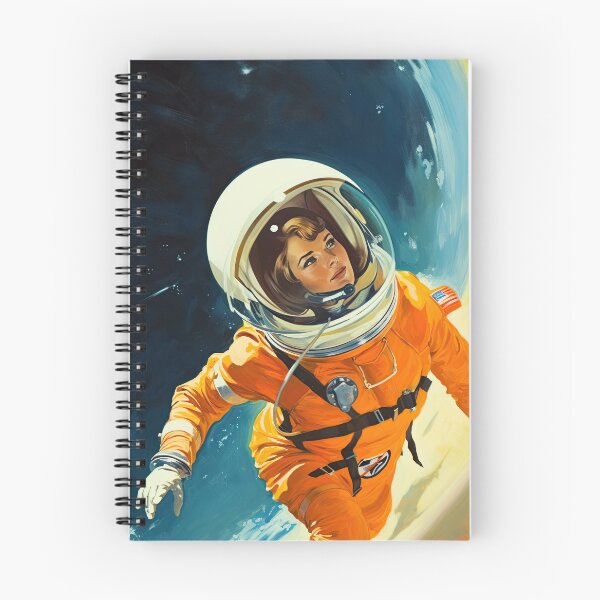 Item preview, Retrofuturistic Woman Astronaut designed and sold by Scraponzo.