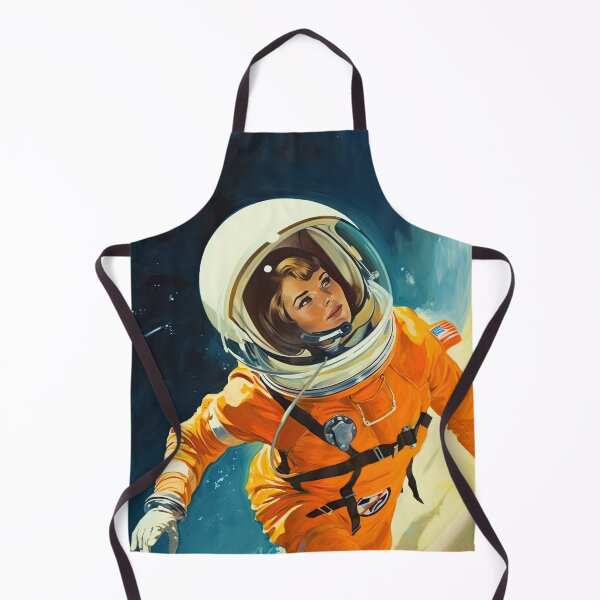 Item preview, Retrofuturistic Woman Astronaut designed and sold by Scraponzo.