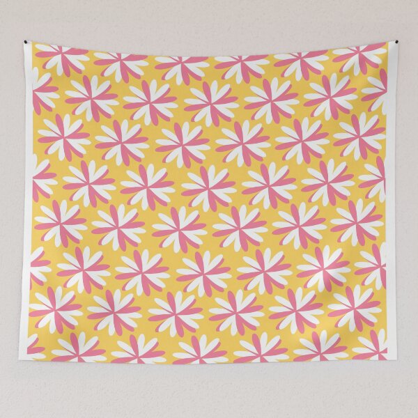 Item preview, Geometric retro flower design designed and sold by miraclestudio.