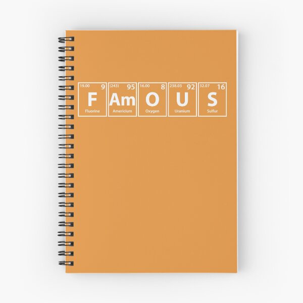 Item preview, Famous (F-Am-O-U-S) Periodic Elements Spelling designed and sold by cerebrands.