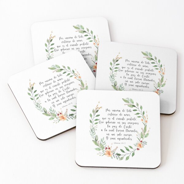 Item preview, Colosenses 3:14-15, Spanish Bible Verse designed and sold by latiendadearyam.