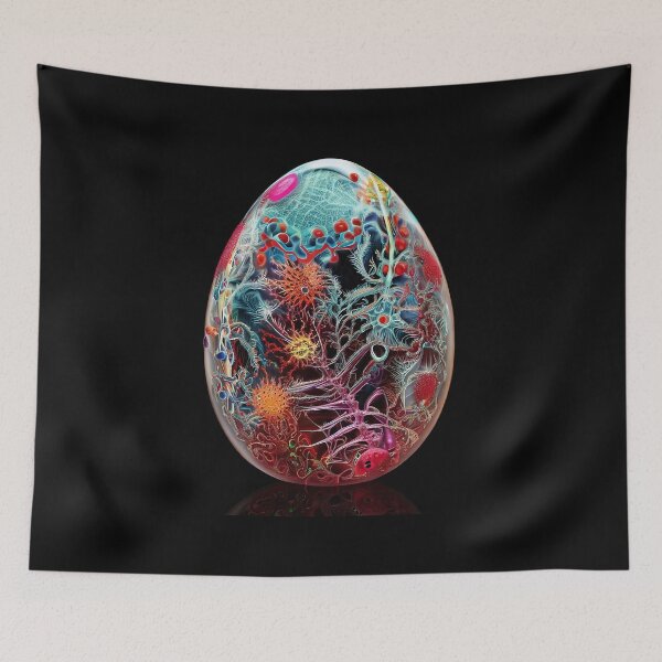 Item preview, The egg is hot: A fun, brightly painted Easter egg for Easter laughter and spring cheer designed and sold by Girih.