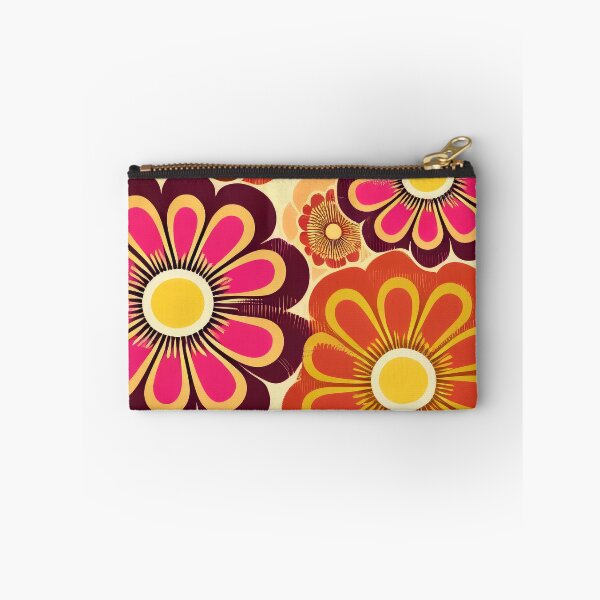 Item preview, Flower Power Retro 60s 70s Vintage Pattern Bright Colored designed and sold by Aurora Hues.