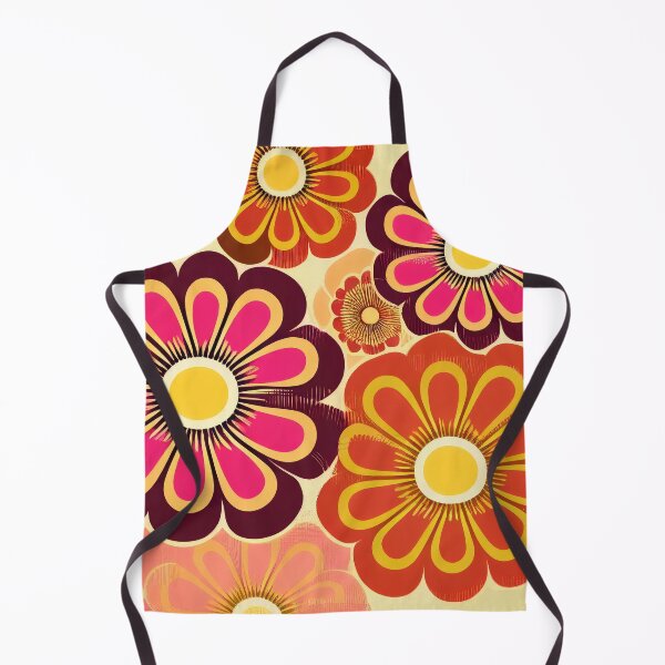 Item preview, Flower Power Retro 60s 70s Vintage Pattern Bright Colored designed and sold by Aurora Hues.