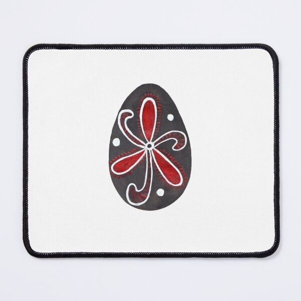 Item preview, Ukrainian Handpainted Pysanka Black and red design designed and sold by Wolshebnaja.