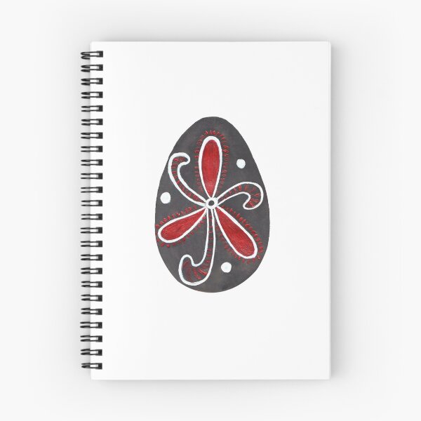 Item preview, Ukrainian Handpainted Pysanka Black and red design designed and sold by Wolshebnaja.
