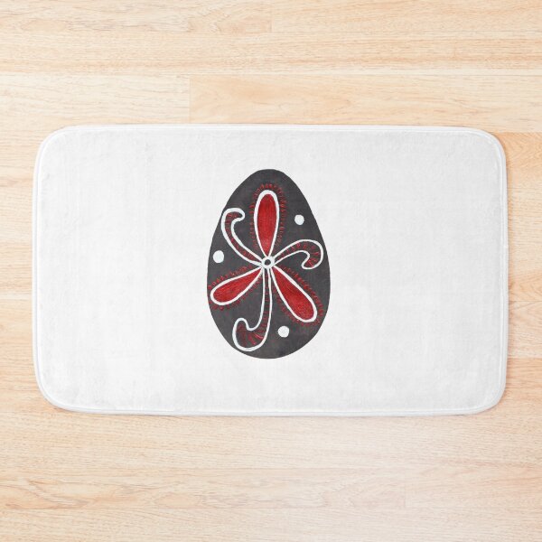 Item preview, Ukrainian Handpainted Pysanka Black and red design designed and sold by Wolshebnaja.