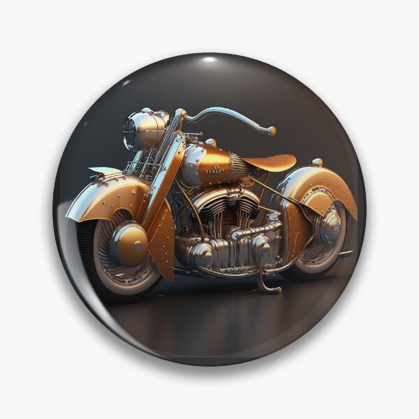 Item preview, Golden Motorcycle Art: A Unique Wall Decor for Motorcycle Enthusiasts  designed and sold by beben76.