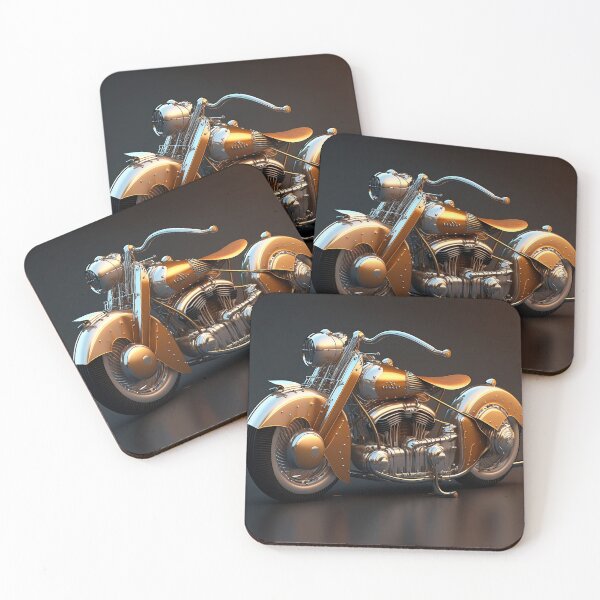 Item preview, Golden Motorcycle Art: A Unique Wall Decor for Motorcycle Enthusiasts  designed and sold by beben76.