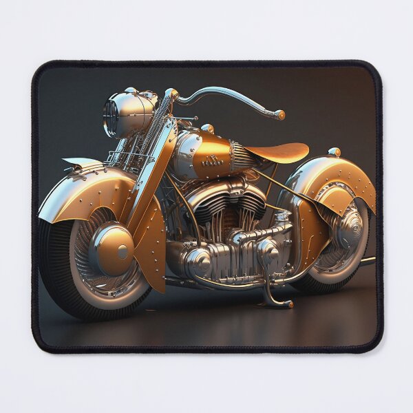 Item preview, Golden Motorcycle Art: A Unique Wall Decor for Motorcycle Enthusiasts designed and sold by beben76.