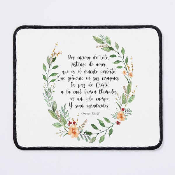 Item preview, Colosenses 3:14-15, Spanish Bible Verse designed and sold by latiendadearyam.