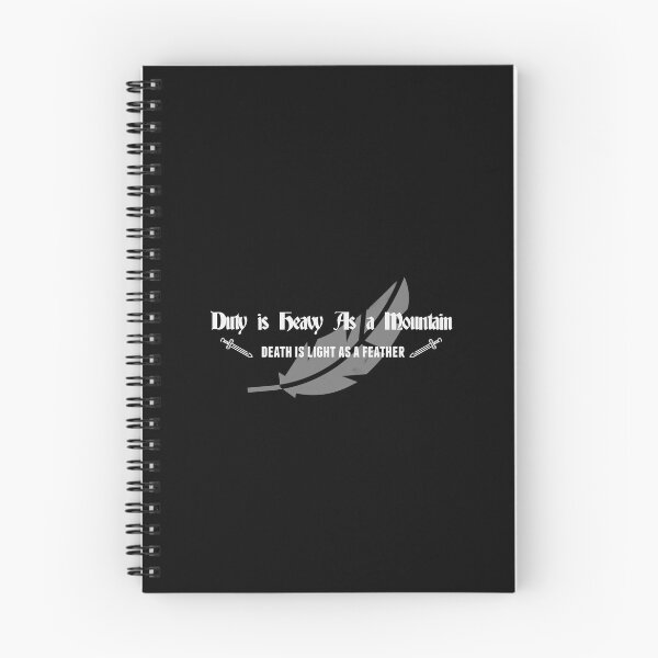 Item preview,  Duty is heavy as a mountain, death is light as a feather. - Wheel of Time designed and sold by outofflow.