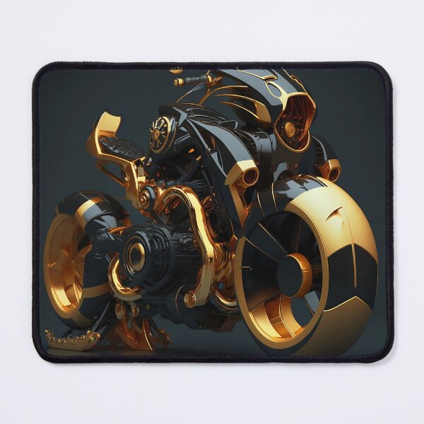 Item preview, Speed and Luxury: An Astounding Collection of Gold Motorcycle Art designed and sold by beben76.