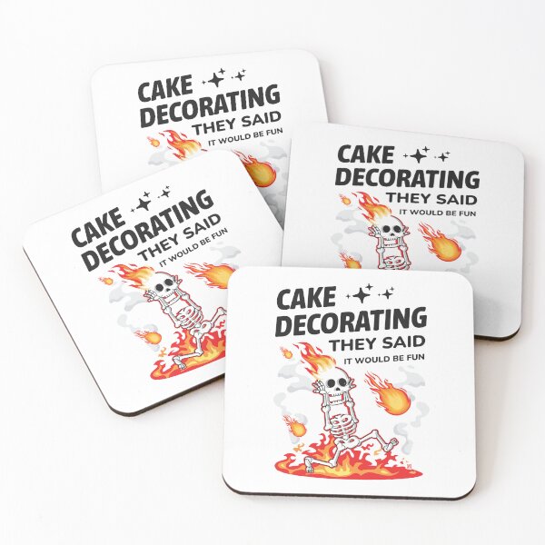 Item preview, Cake Decorating They Said It Would Be Fun Funny Cake Decorator designed and sold by Uppercase Tees.