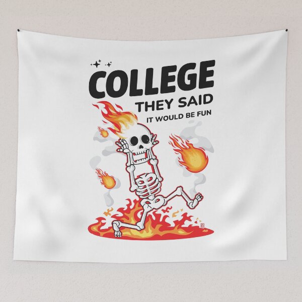 Item preview, College They Said It Would Be Fun Funny College Student designed and sold by Uppercase Tees.