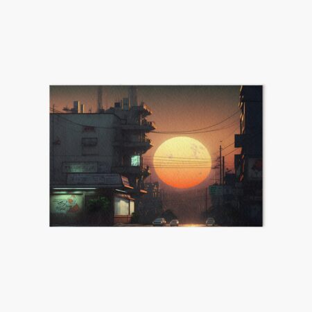 Artikel-Vorschau von Sunset City Street, designt und verkauft von NitsuDesigns.