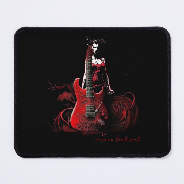 Item preview,  Girl With A Red Guitar - Music Festival, MONICA-DESIGNS designed and sold by Monica-Designs.