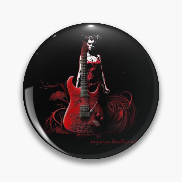 Item preview,  Girl With A Red Guitar - Music Festival, MONICA-DESIGNS designed and sold by Monica-Designs.
