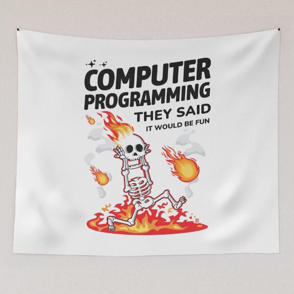 Item preview, Computer Programming They Said It Would Be Fun Funny Programmer designed and sold by Uppercase Tees.