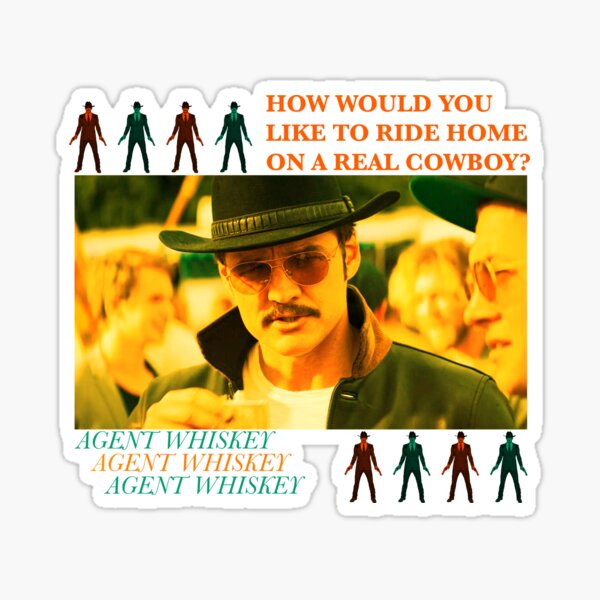 Aperçu de l'œuvre Aimeriez-vous rentrer chez vous sur un vrai cow-boy | Agent Whisky créée et vendue par baitisgreat.