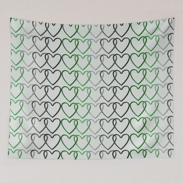 Item preview, Aromantic Pride Glittery Heart Link designed and sold by StarEyedUnicorn.