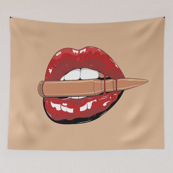 Item preview, Bullet to the lips designed and sold by fraserdraws.