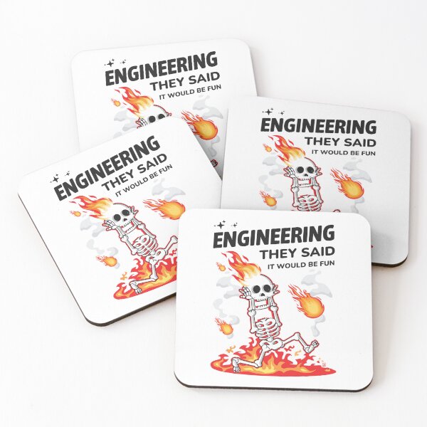 Item preview, Engineering They Said It Would Be Fun Funny Engineer designed and sold by Uppercase Tees.