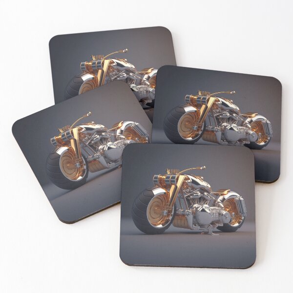 Item preview, Luxury Gold Motorcycles: A Classic Canvas for Motorcycle Enthusiasts designed and sold by beben76.