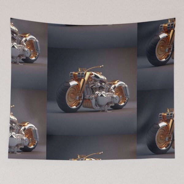 Item preview, Luxury Gold Motorcycles: A Classic Canvas for Motorcycle Enthusiasts designed and sold by beben76.