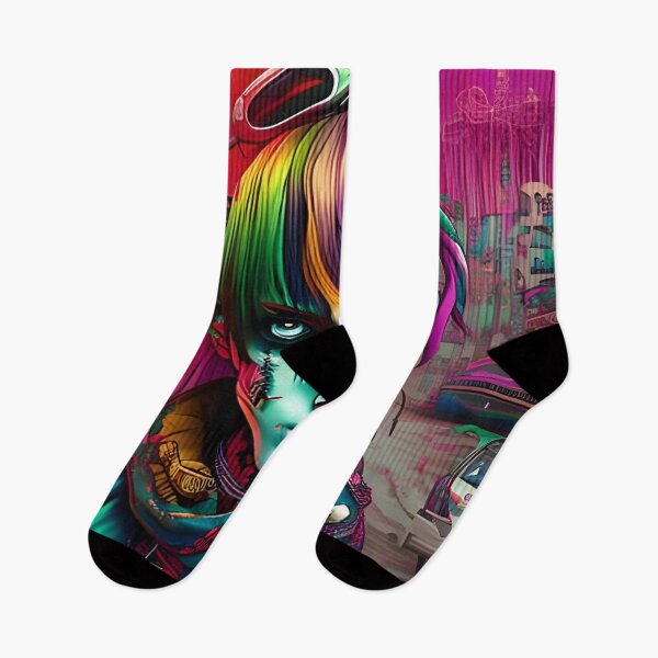 Item preview, Get Groovy with Our Intricate Harajuku Girl  designed and sold by Rui Fernandes.