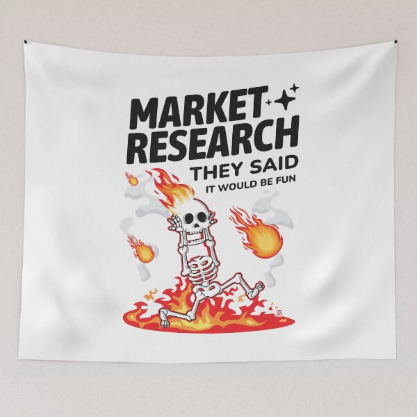 Item preview, Market Research They Said It Would Be Fun  designed and sold by Uppercase Tees.